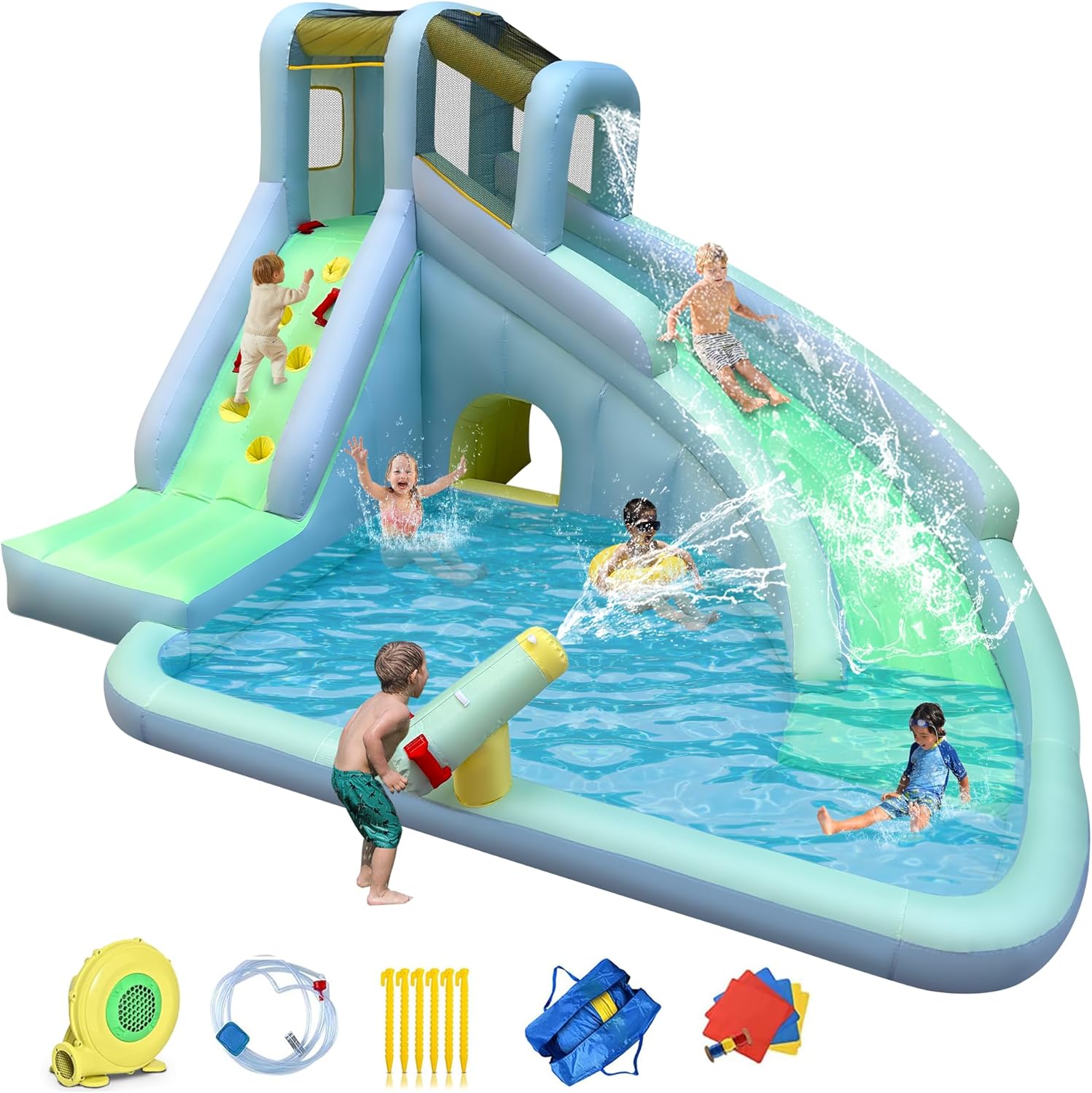 Kids Outdoor Bounce House - Nadmuchiwany park wodny dla dzieci 6