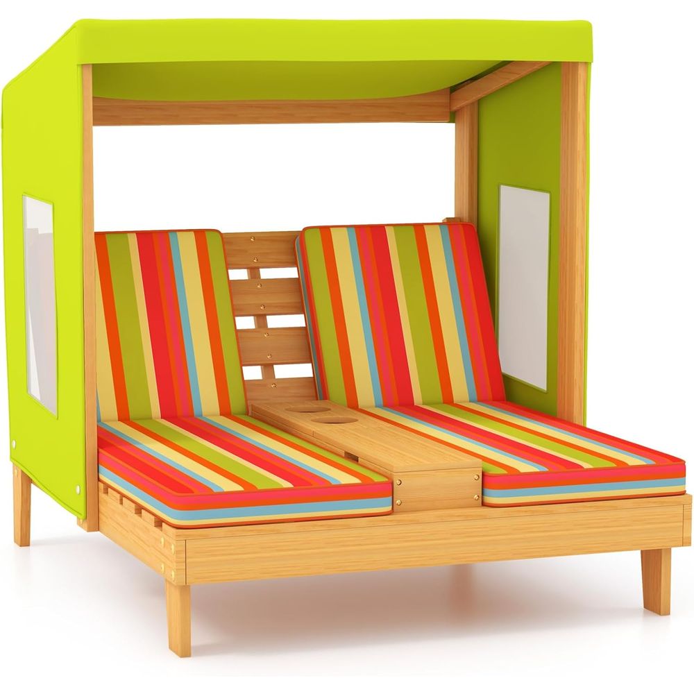 Kids Outdoor Lounger Chair - Leżak dla dzieci na zewnątrz, drewniane