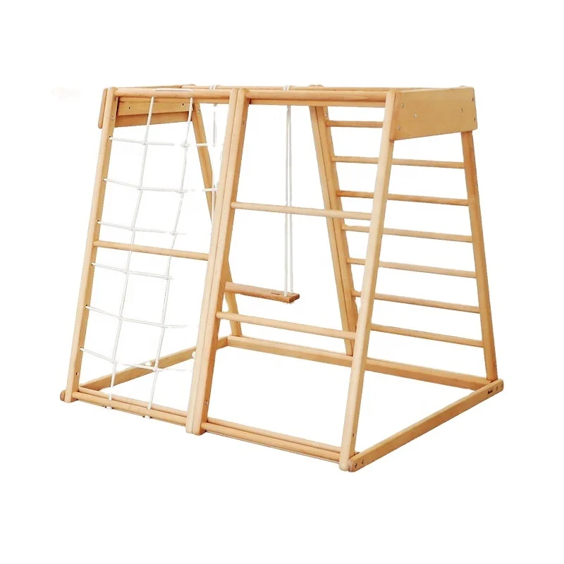 Kids Outdoor Ladder - Drewniana drabinka sznurkowa dla dzieci do