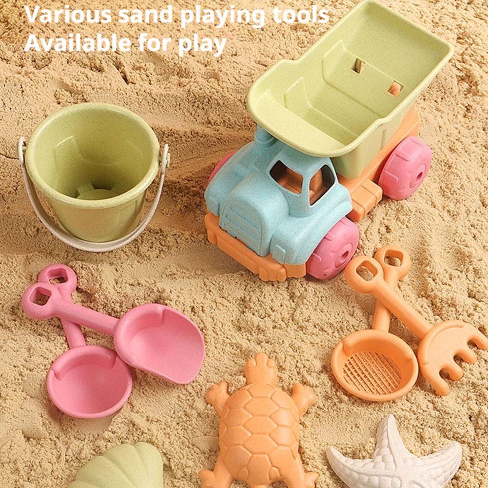 Kids Outdoor Mud Kitchen - 7-częściowy zestaw zabawek do piasku dla
