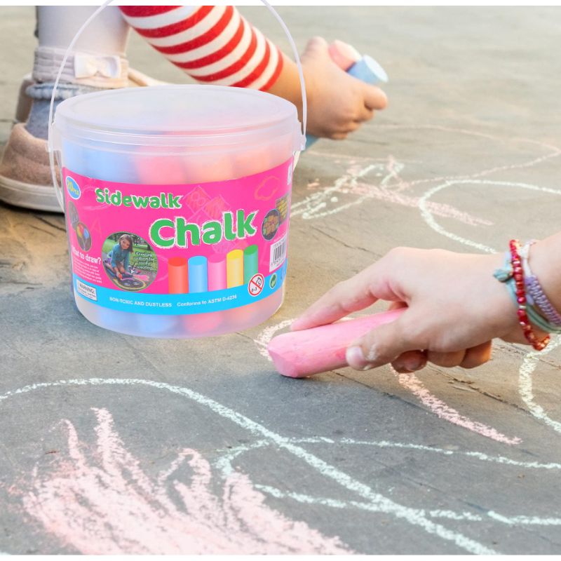 Chalk Outdoor Jumbo - Zmywalna kreda Jumbo Sidewalk Colors dla