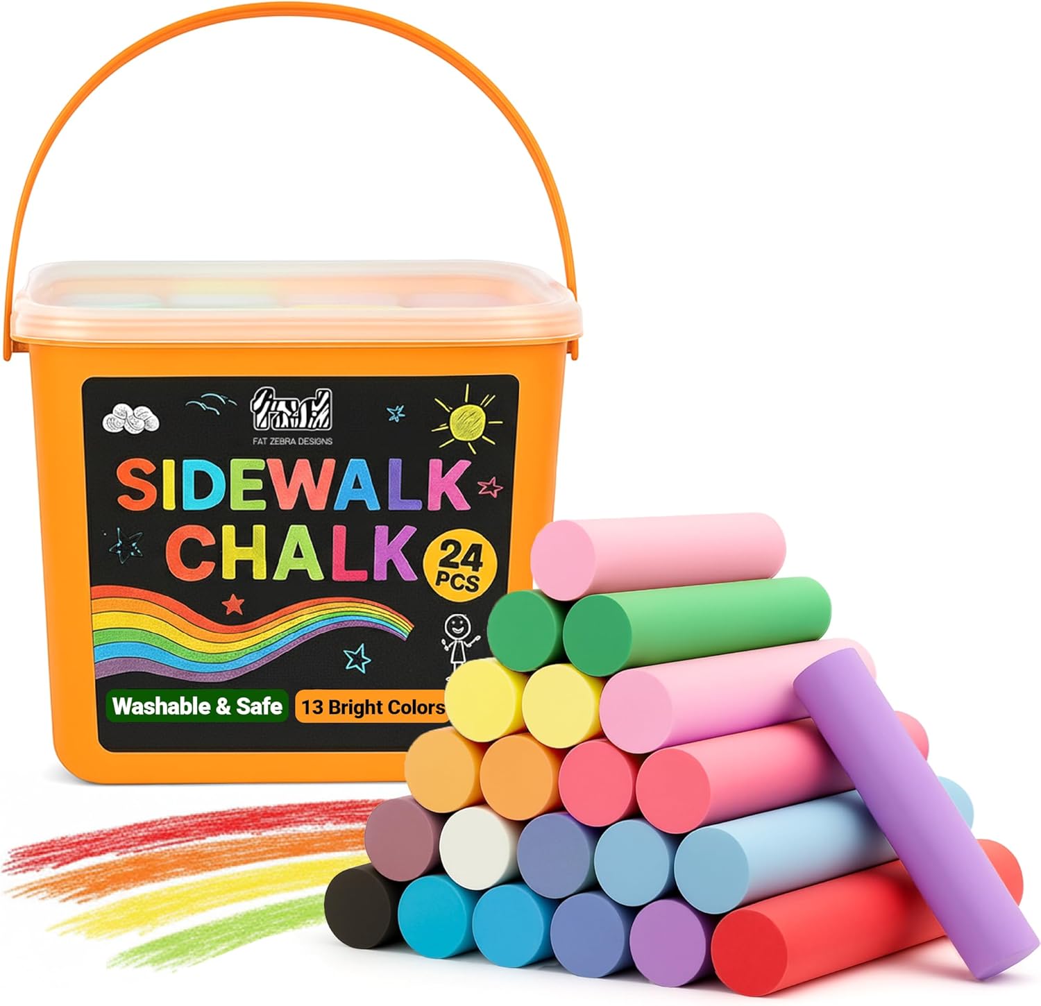 Chalk Outdoor Jumbo - 24 szt. Kreda do malowania na