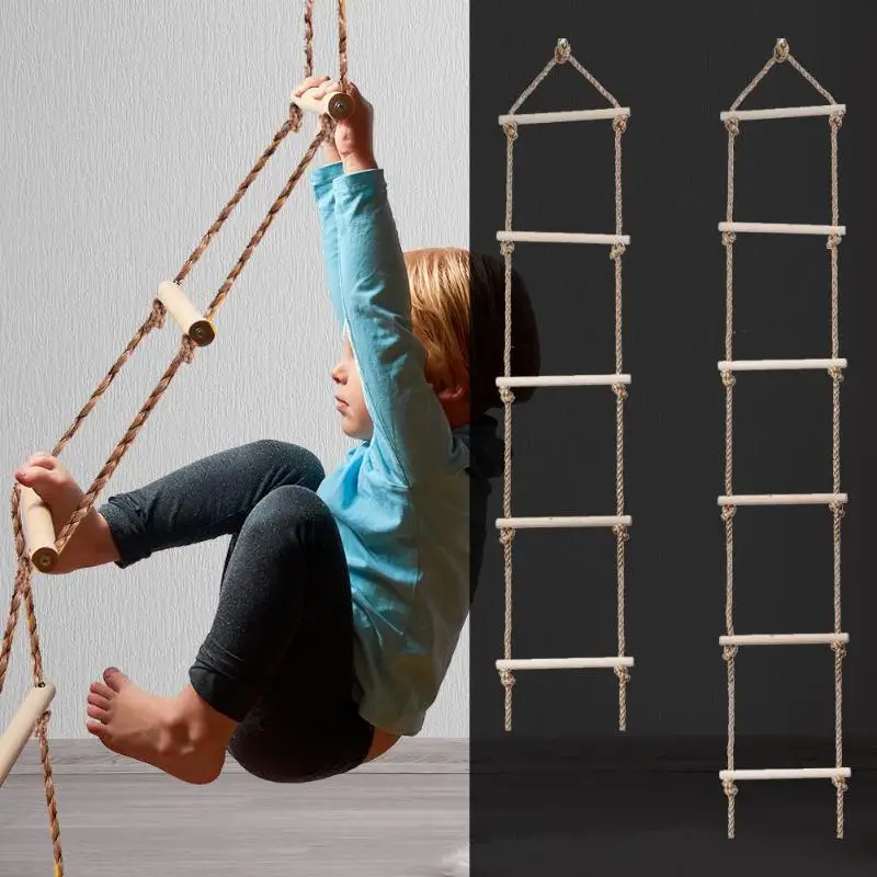 Kids Outdoor Ladder - Drewniana drabina dla dzieci Aktywność na