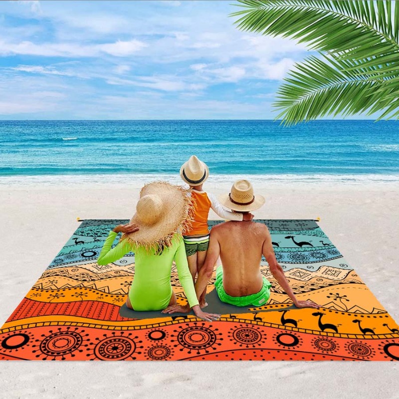 Kids Outdoor Mat Waterproof - Duży koc plażowy Wodoodporna, piaskoszczelna mata