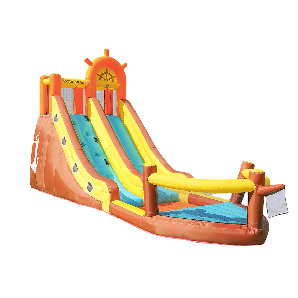 Kids Outdoor Bounce House - Doktor Delfin Statek Piracki Zewnętrzny Zamek