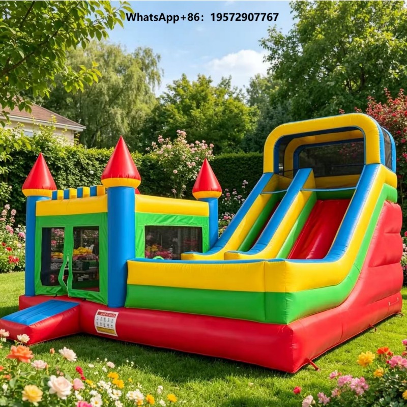 Kids Outdoor Bounce House - Przenośny, komercyjny, dmuchany zamek do skakania