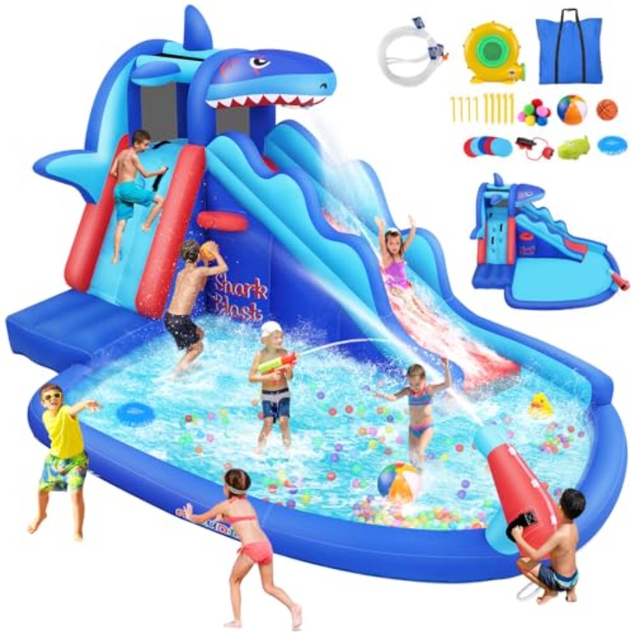 Kids Outdoor Bounce House - Nadmuchiwana zjeżdżalnia wodna do użytku na