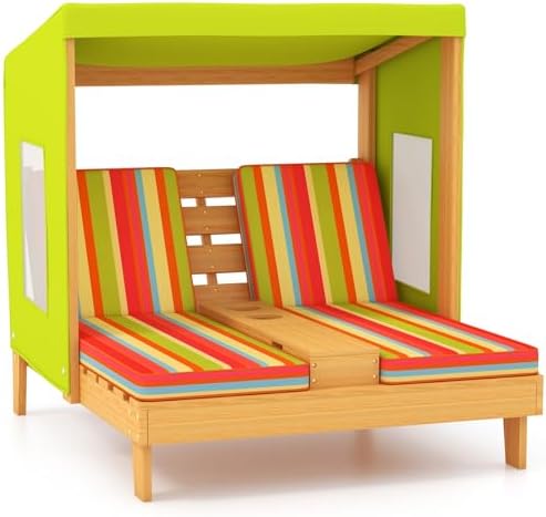 Kids Outdoor Lounger Chair - Leżanka dla dzieci na zewnątrz, drewniane