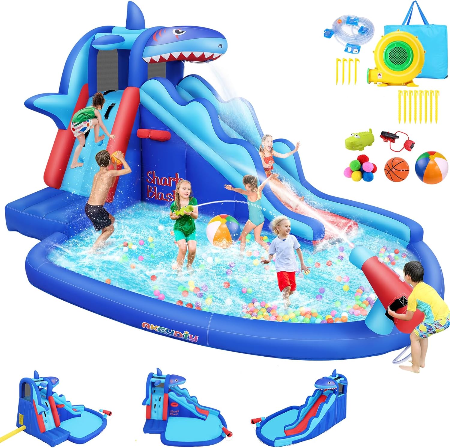 Kids Outdoor Climbing Wall - Nadmuchiwany park wodny dla dzieci z