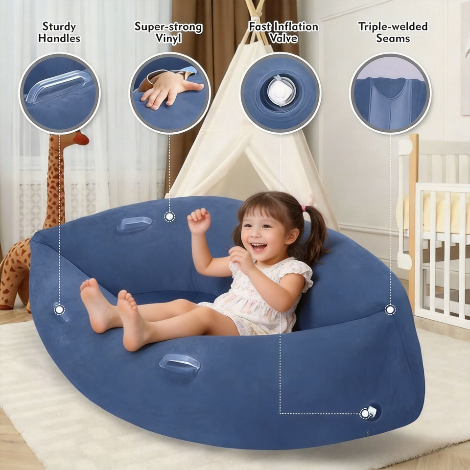 Kids Outdoor Lounger Chair - Nowoczesny, przenośny, składany leżak dla dzieci