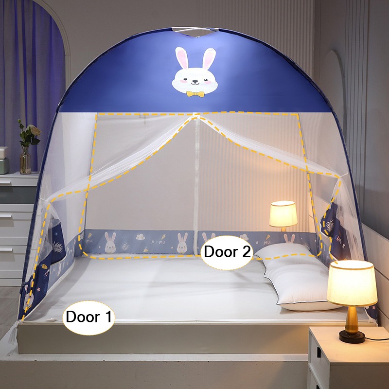Kids Outdoor Yurt - Moskitiera na łóżko, składana, natychmiastowa ochrona