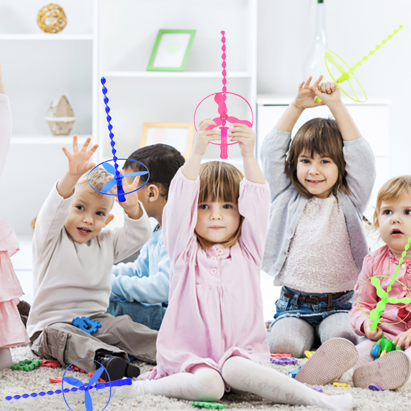 Kids Outdoor Easter Gifts - 10 sztuk/zestaw Kolorowe bambusowe ważki do