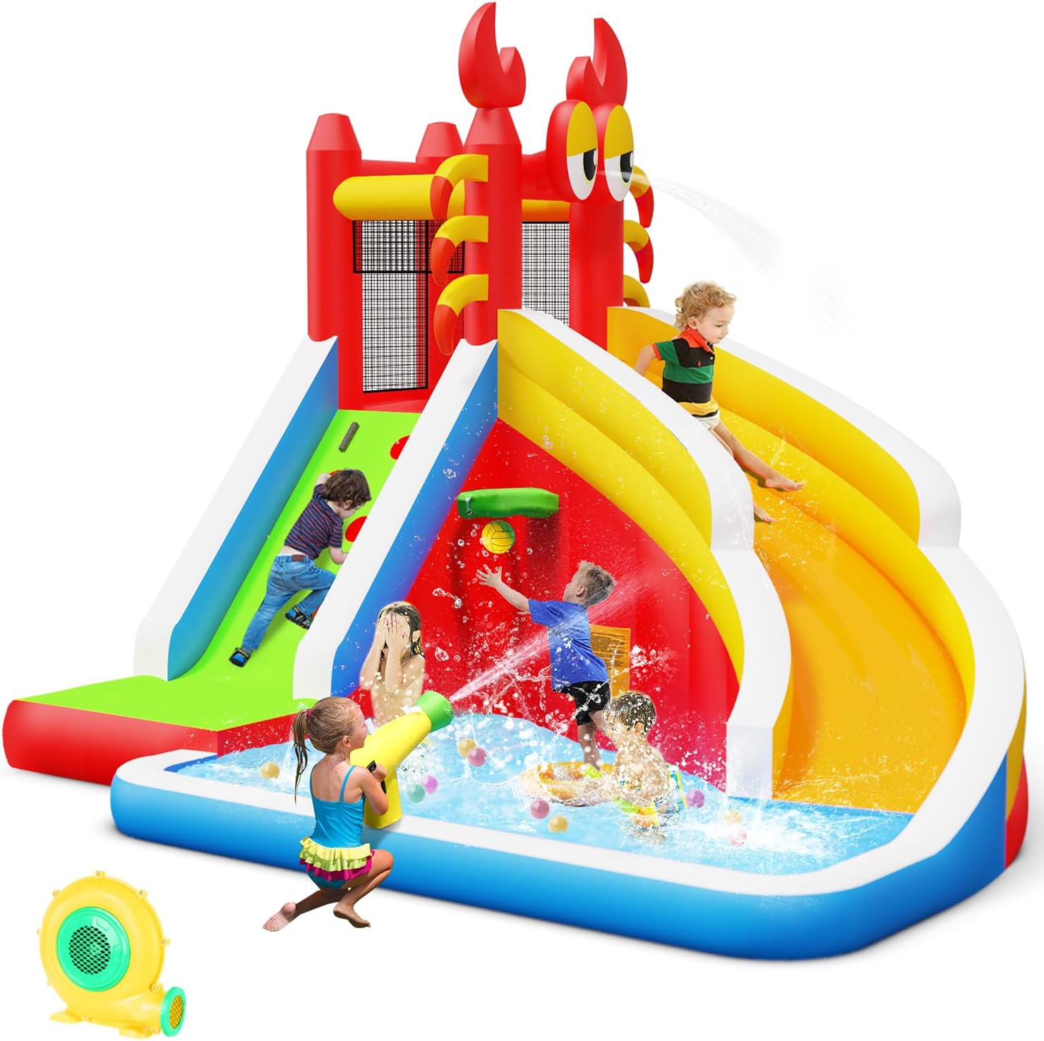 Kids Outdoor Bounce House - Duży dmuchany zamek do skakania z