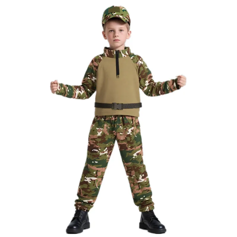 Kids Outdoor Movies - Dziecięcy Dorosły Kamuflaż Żaba Strój Kempingowy