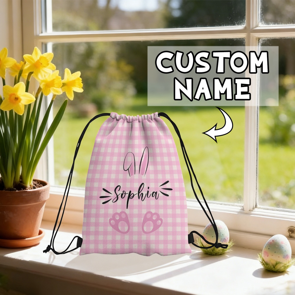Kids Outdoor Easter Gifts - Personalizowany plecak ze sznurkiem z motywem