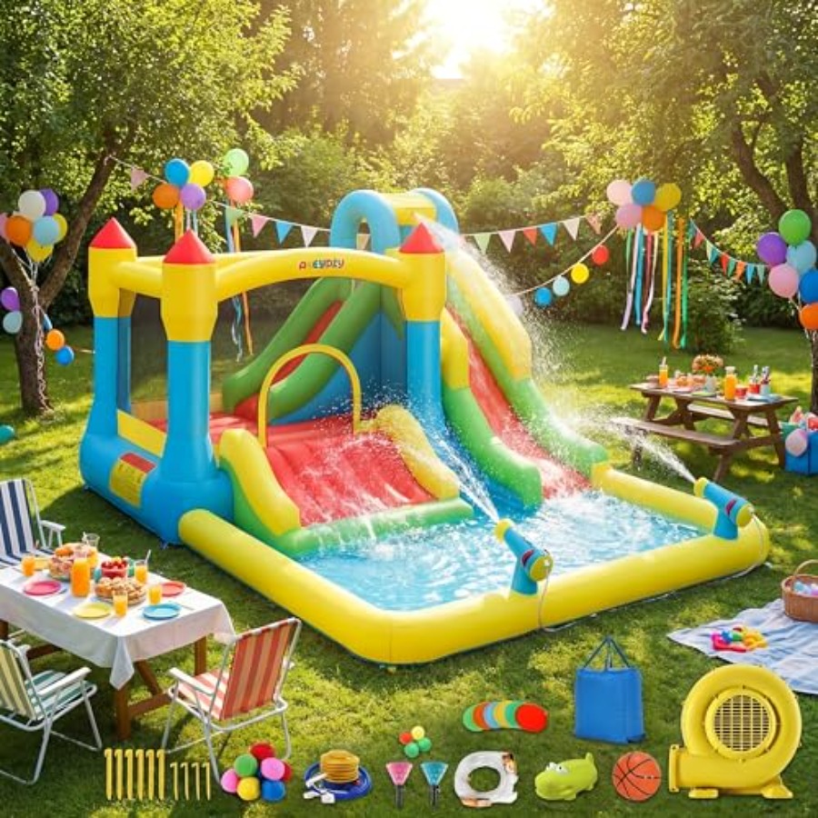 Nadmuchiwany zamek wodny do uż – Kids Outdoor Bounce House recenzja i cena