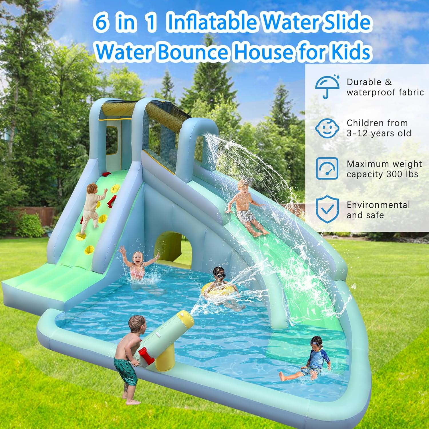 Nadmuchiwany park wodny dla dz – Kids Outdoor Bounce House recenzja i cena