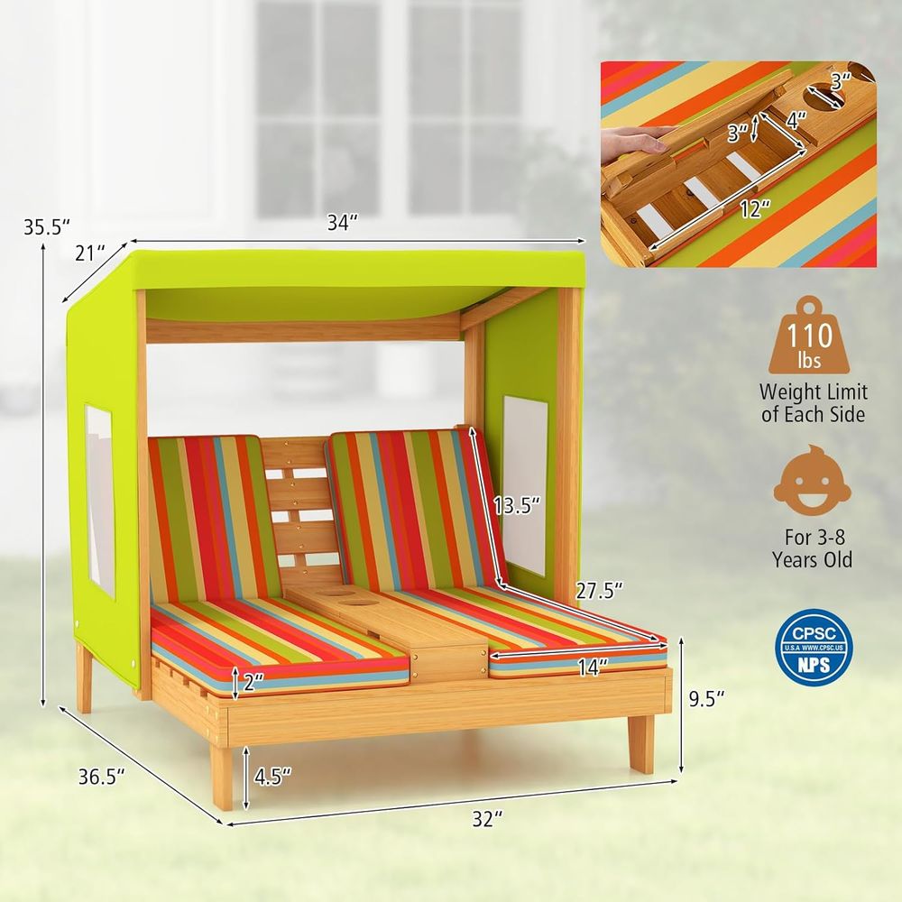Leżak dla dzieci na zewnątrz,  – Kids Outdoor Lounger Chair recenzja i cena