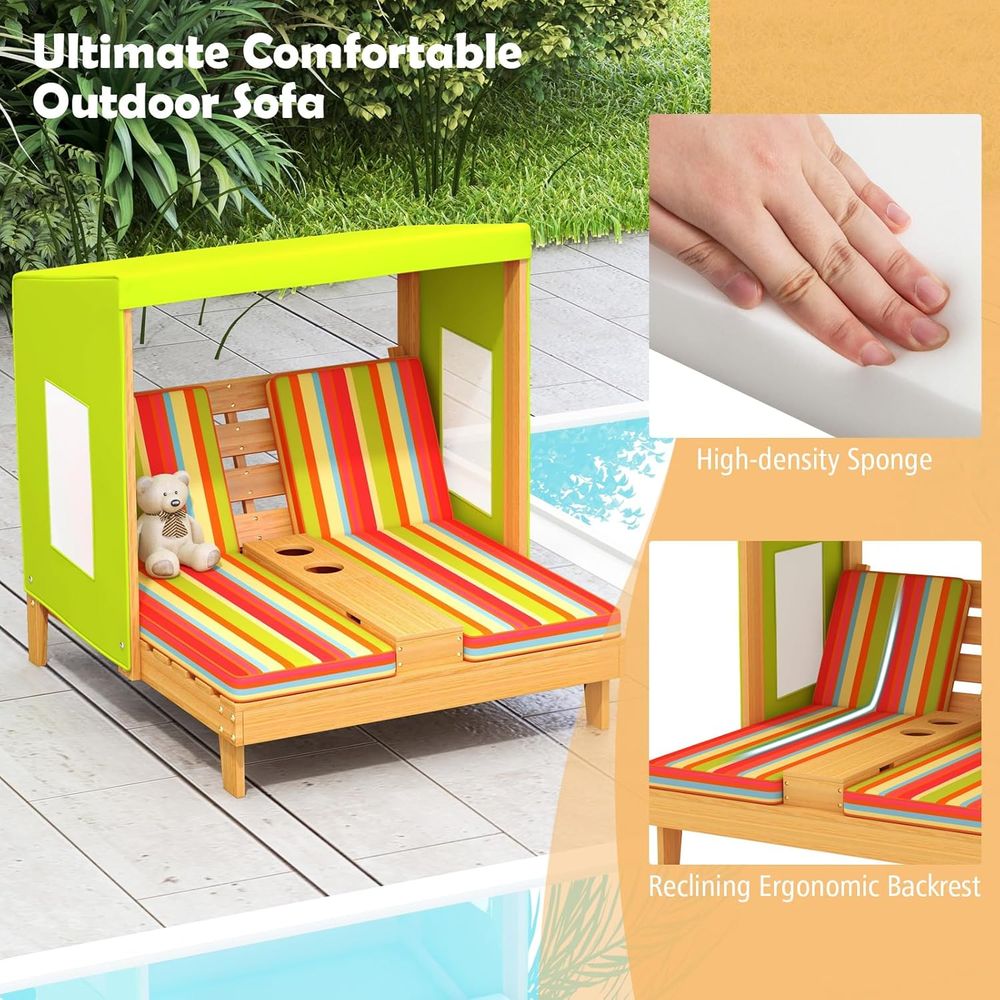 Leżak dla dzieci na zewnątrz,  – Kids Outdoor Lounger Chair recenzja i cena