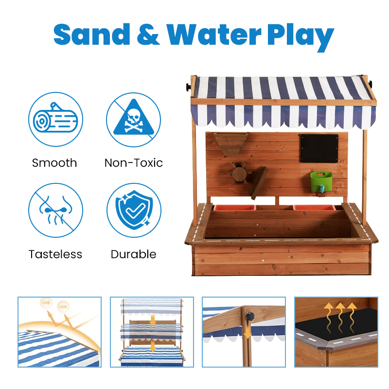 Montessori Drewniany Stół Wodn – Kids Outdoor Mud Table recenzja i cena