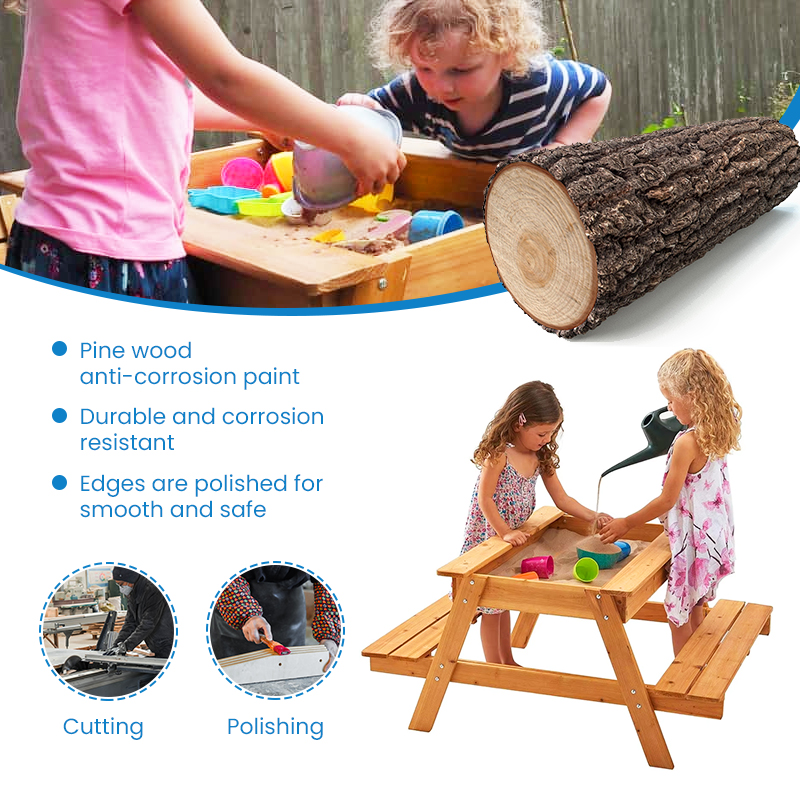 Montessori Drewniany Stół Wodn – Kids Outdoor Mud Table recenzja i cena