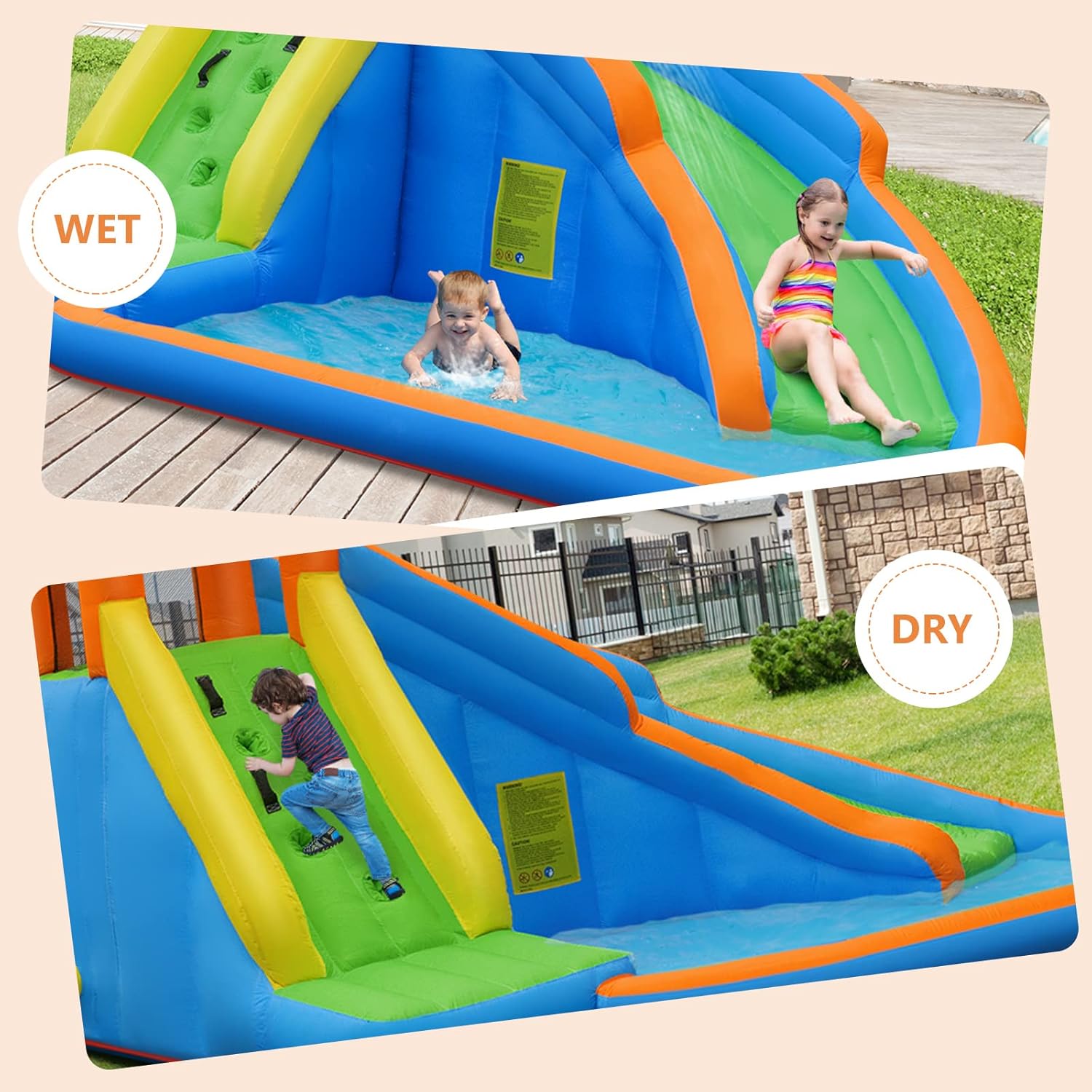 Ogromny dmuchany park wodny z  – Kids Outdoor Climbing Wall recenzja i cena