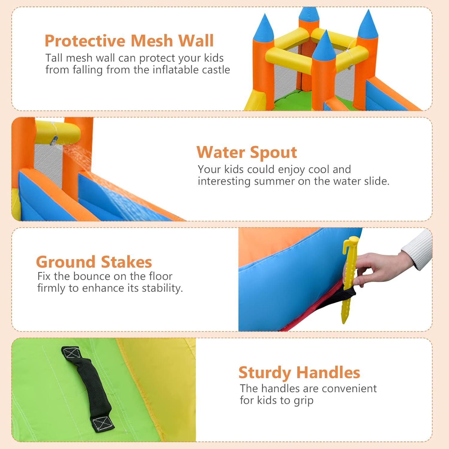 Ogromny dmuchany park wodny z  – Kids Outdoor Climbing Wall recenzja i cena