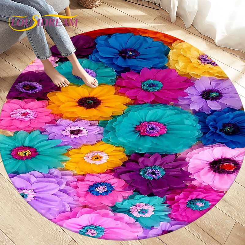 Dywan w kwiaty w stylu nordyck – Kids Outdoor Mat Waterproof recenzja i cena