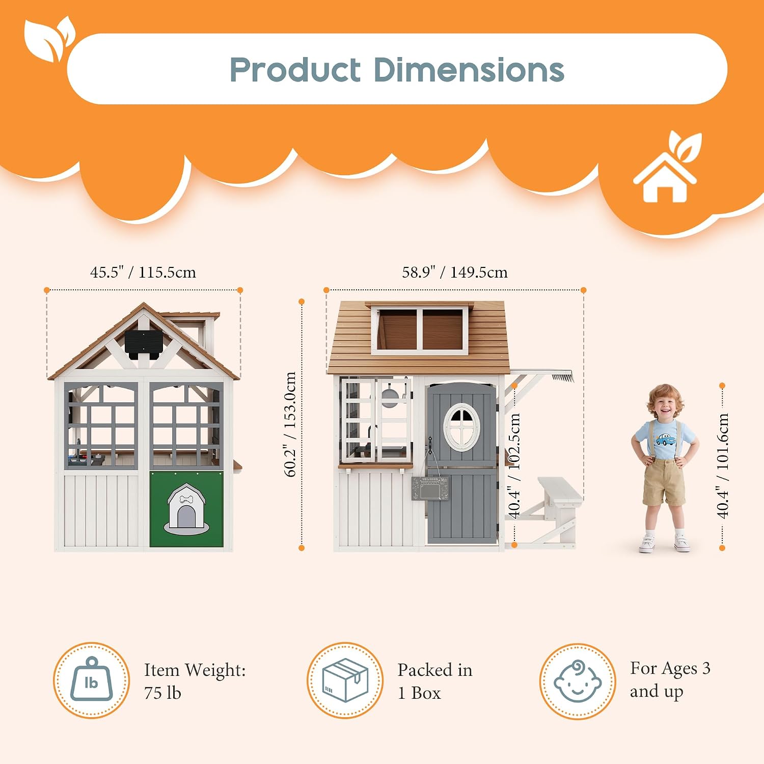 Wytrzymały domek dla dzieci z  – Kids Outdoor Chalkboard recenzja i cena