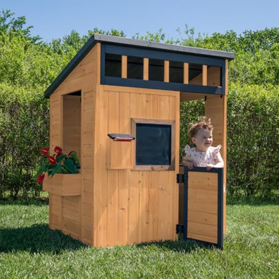 Domek dla dzieci na zewnątrz:  – Kids Outdoor Chalkboard recenzja i cena
