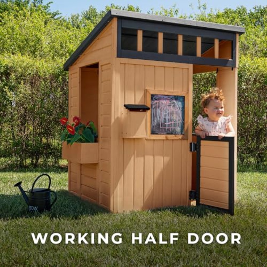 Domek dla dzieci na zewnątrz:  – Kids Outdoor Chalkboard recenzja i cena