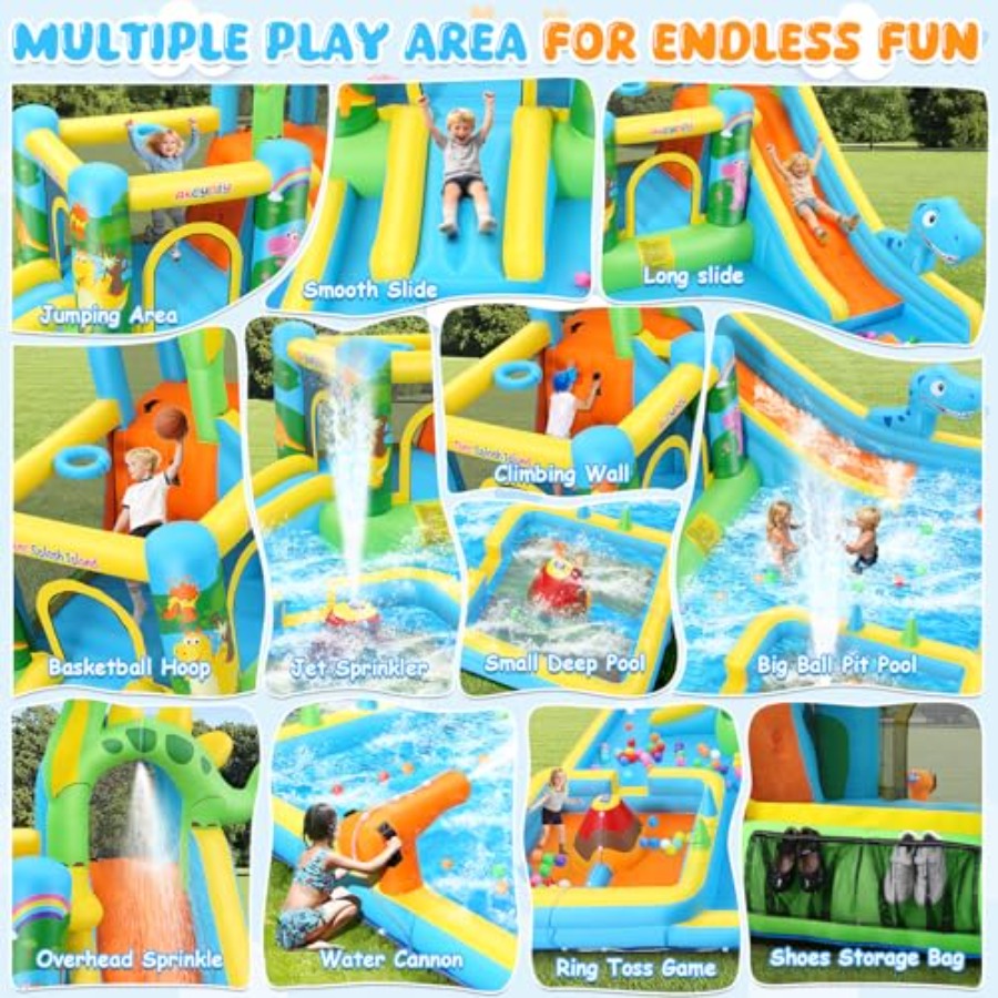 Nadmuchiwana zjeżdżalnia wodna – Kids Outdoor Bounce House recenzja i cena