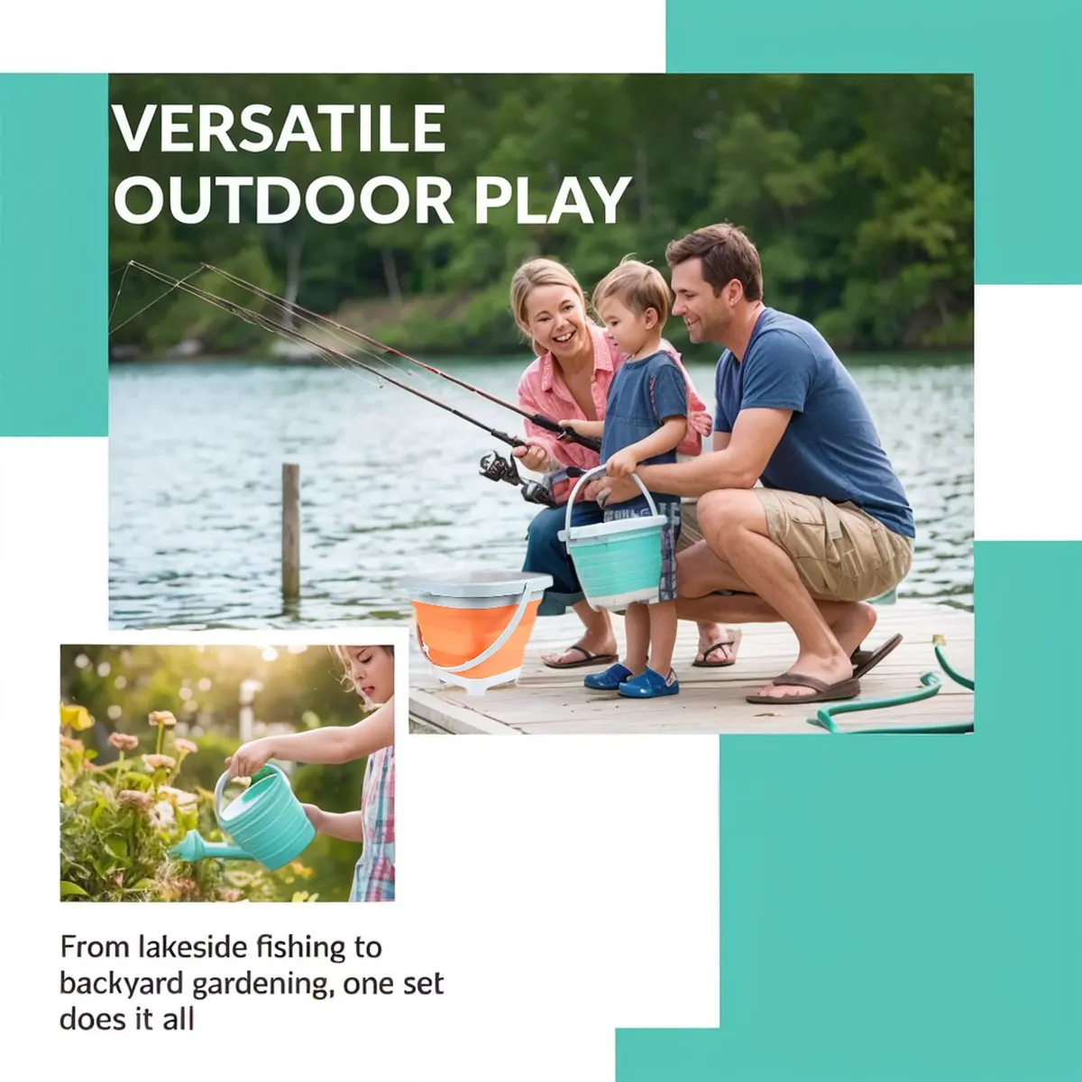 Różne składane wiaderka do pia – Kids Outdoor Mud Kitchen recenzja i cena