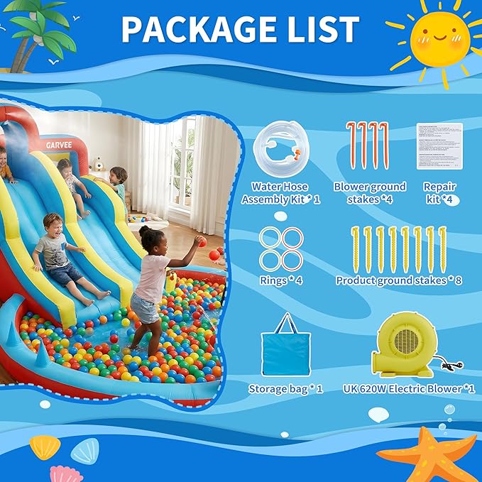 Nadmuchiwany park wodny 8-w-1  – Kids Outdoor Climbing Wall recenzja i cena