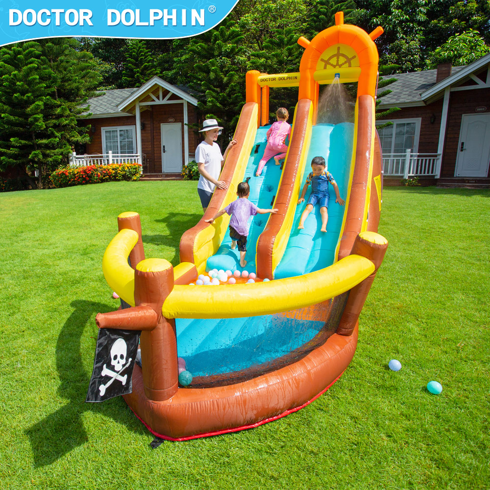 Doktor Delfin Statek Piracki Z – Kids Outdoor Bounce House recenzja i cena
