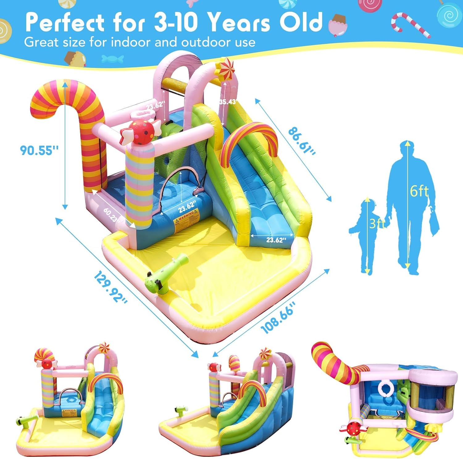 Dmuchana zjeżdżalnia wodna dla – Kids Outdoor Bounce House recenzja i cena