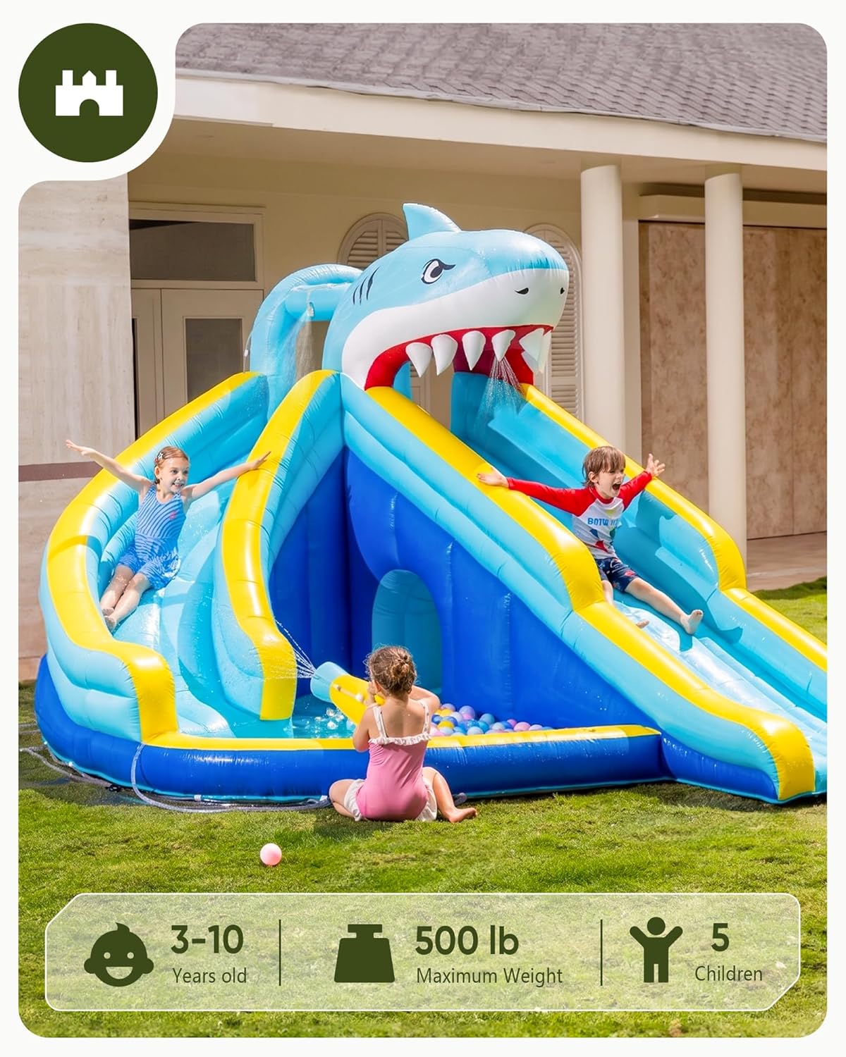 Dmuchana zjeżdżalnia wodna dla – Kids Outdoor Bounce House recenzja i cena