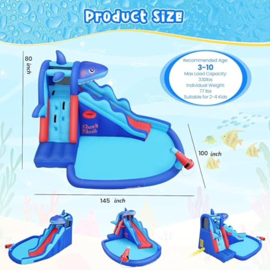 Nadmuchiwana zjeżdżalnia wodna – Kids Outdoor Bounce House recenzja i cena