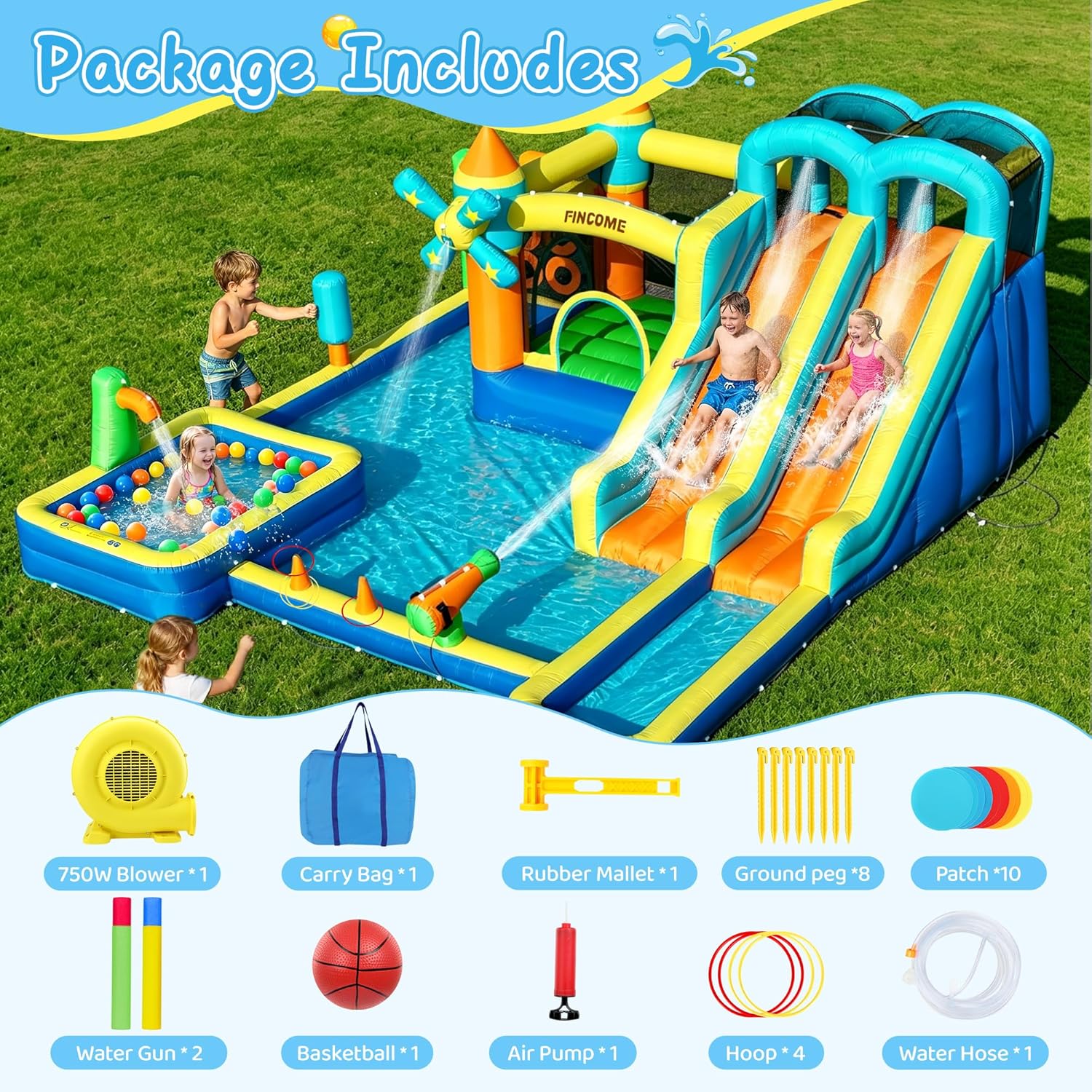 Nadmuchiwany zamek dmuchany 10 – Kids Outdoor Climbing Wall recenzja i cena