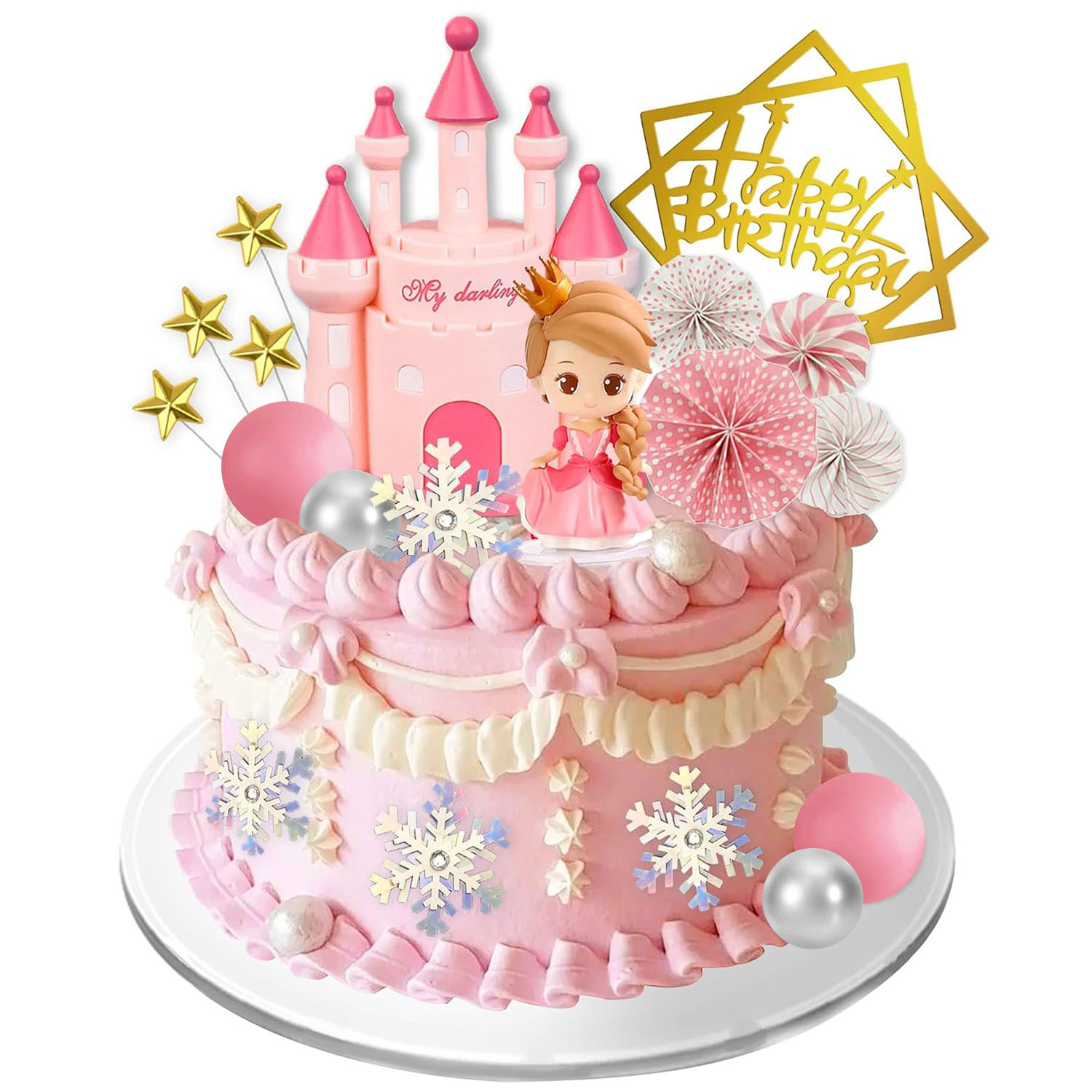 Księżniczka Cake Topper Zamek  – Kids Outdoor Merry Go Round recenzja i cena