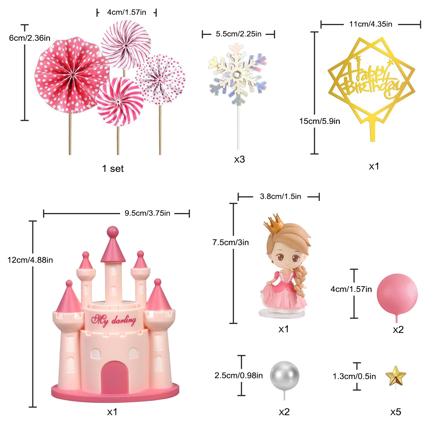 Księżniczka Cake Topper Zamek  – Kids Outdoor Merry Go Round recenzja i cena