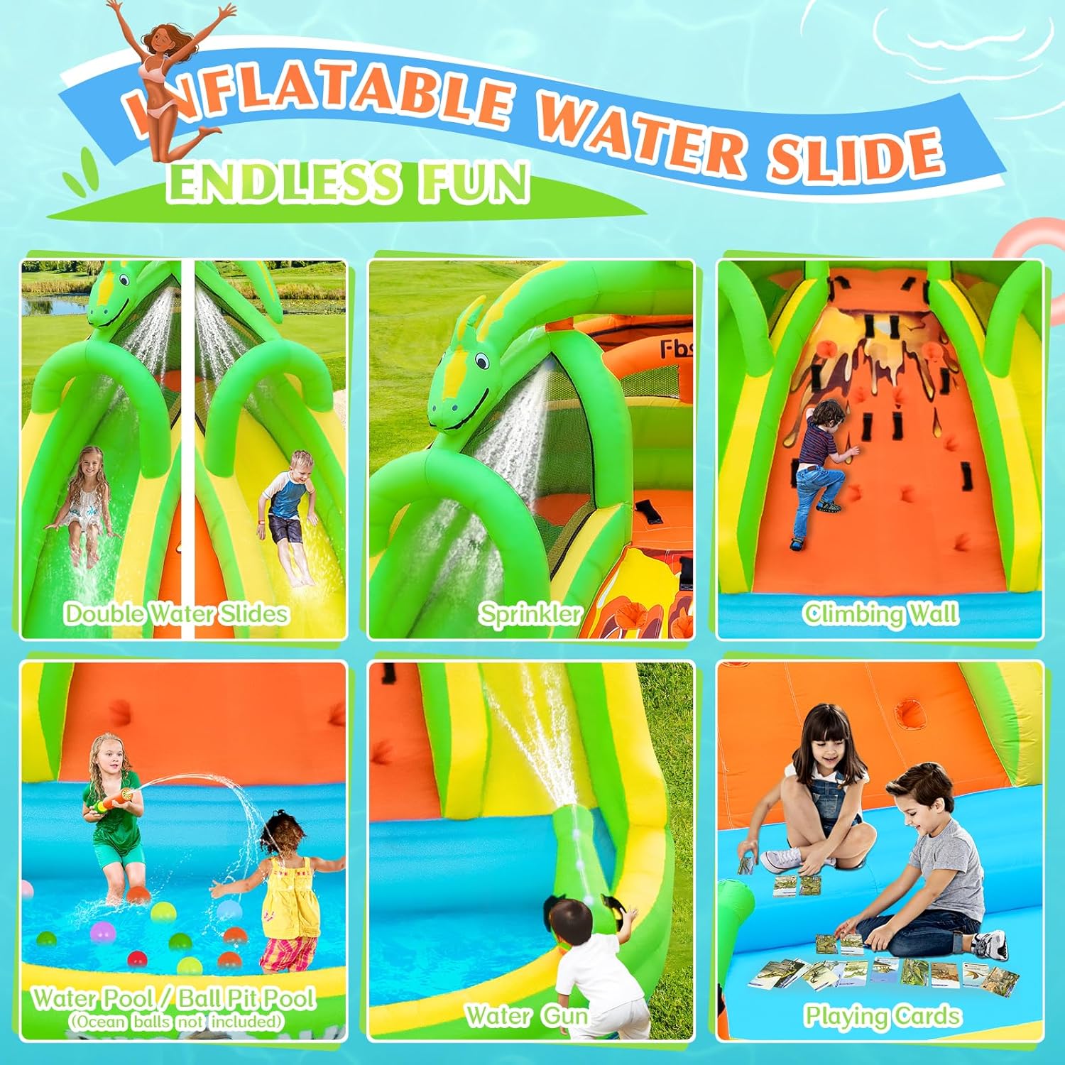 Nadmuchiwany zamek do skakania – Kids Outdoor Bounce House recenzja i cena
