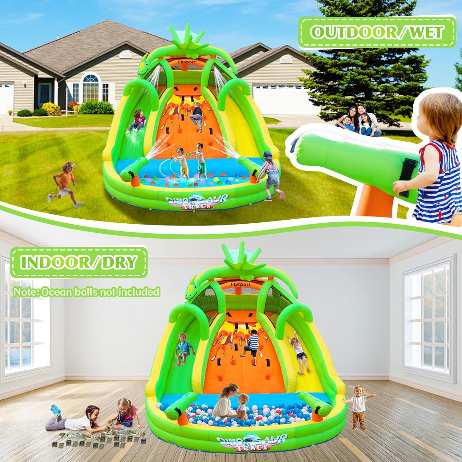 Nadmuchiwany zamek do skakania – Kids Outdoor Bounce House recenzja i cena