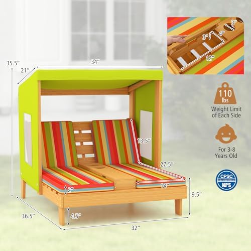 Leżanka dla dzieci na zewnątrz – Kids Outdoor Lounger Chair recenzja i cena