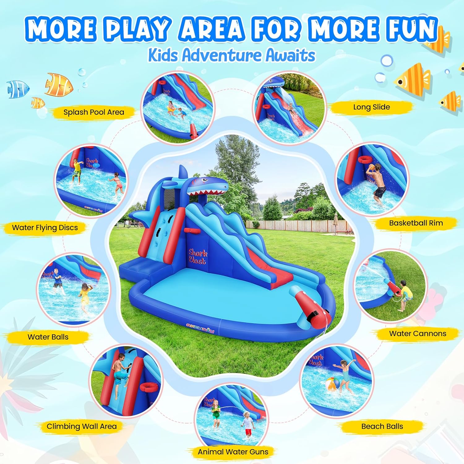 Nadmuchiwany park wodny dla dz – Kids Outdoor Climbing Wall recenzja i cena