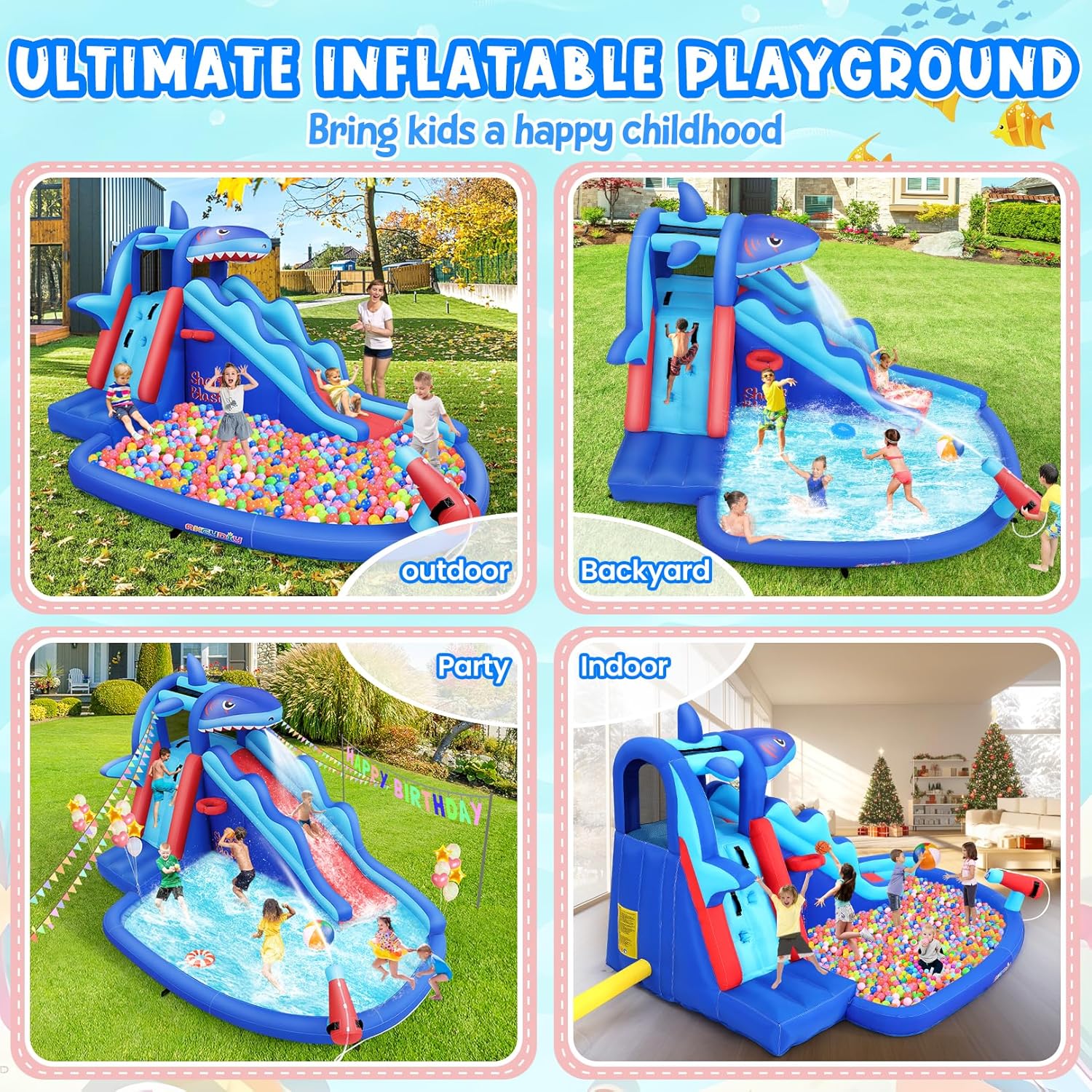 Nadmuchiwany park wodny dla dz – Kids Outdoor Climbing Wall recenzja i cena