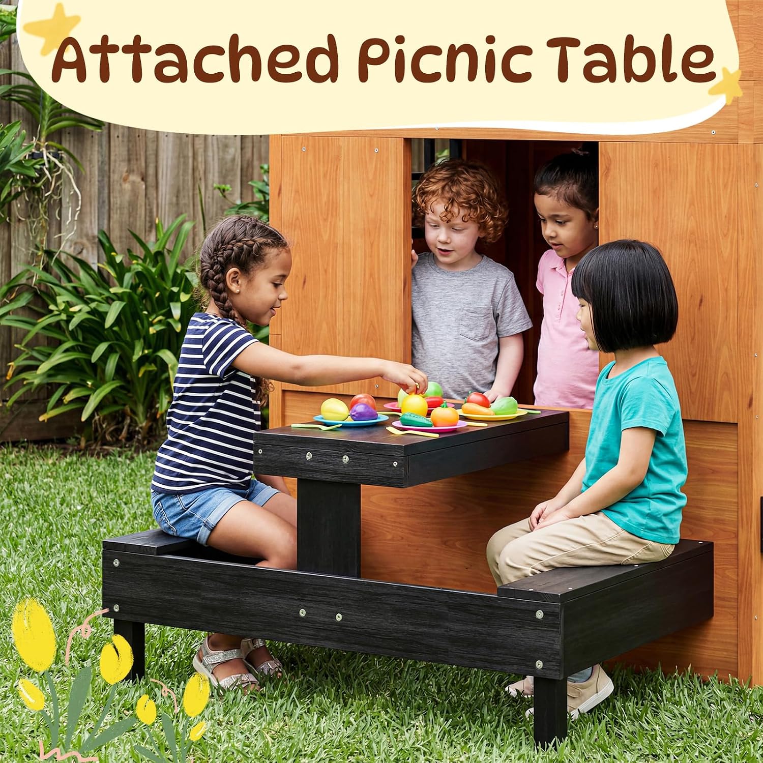 Nordivale Nowoczesny domek do  – Kids Outdoor Chalkboard recenzja i cena