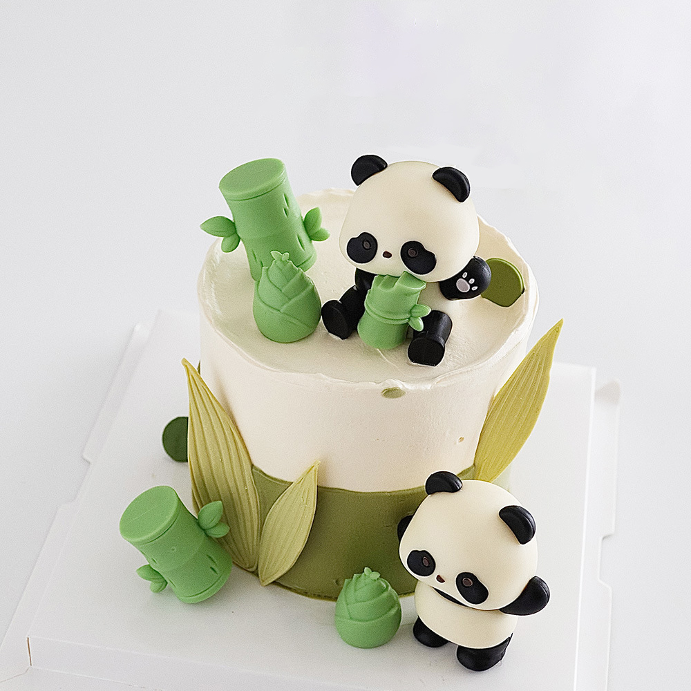 1 zestaw Cute Panda Cake Toppe – Kids Outdoor Merry Go Round recenzja i cena