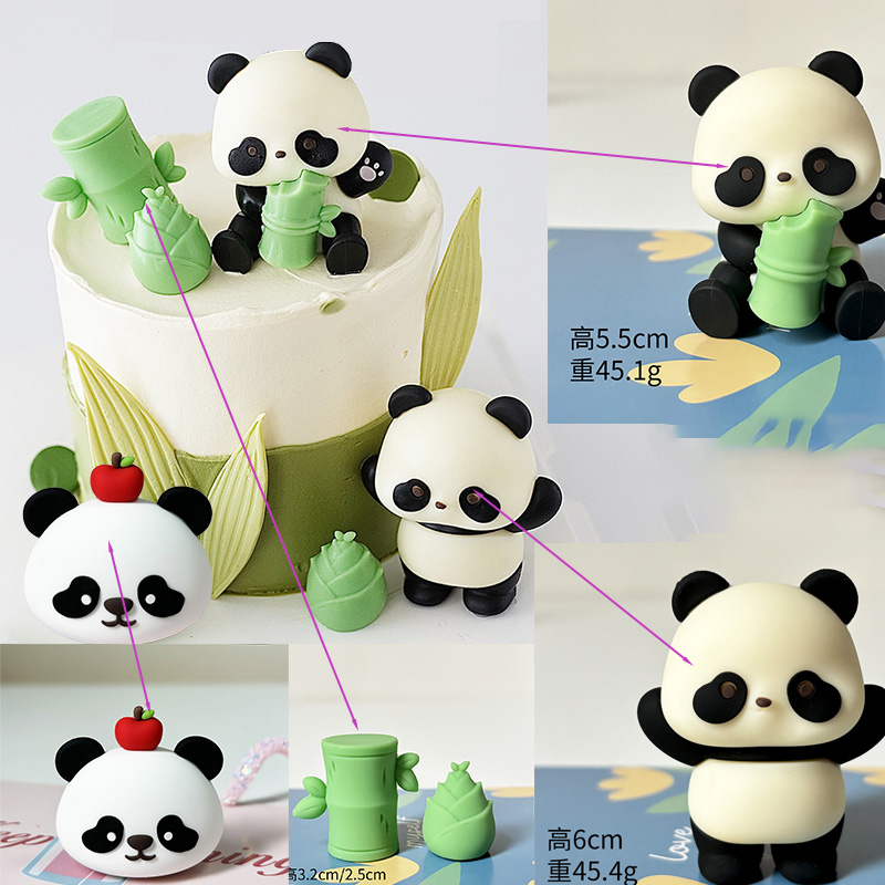 1 zestaw Cute Panda Cake Toppe – Kids Outdoor Merry Go Round recenzja i cena