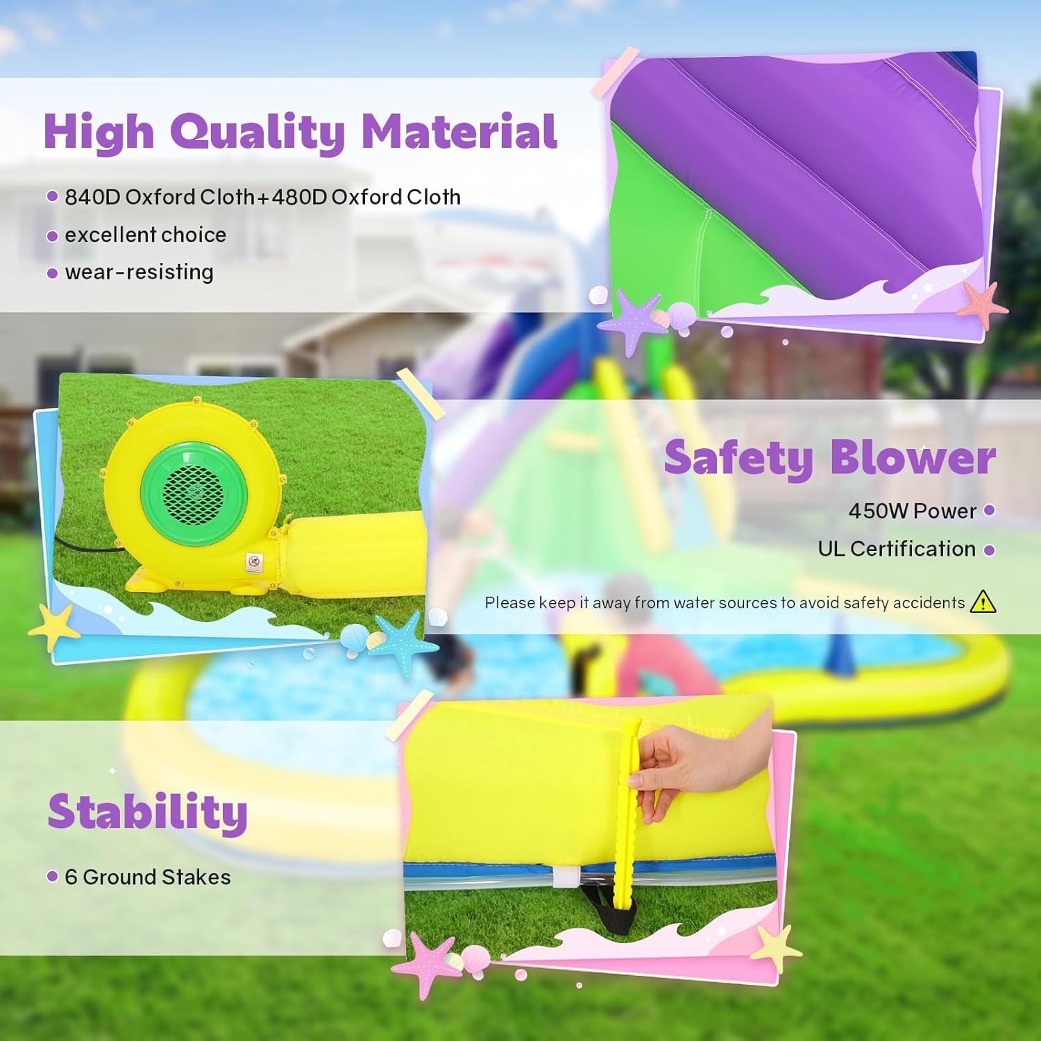Nadmuchiwany zamek do skakania – Kids Outdoor Bounce House recenzja i cena